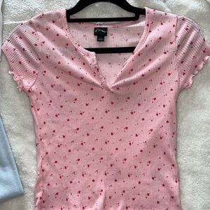 pink y2k cropped top